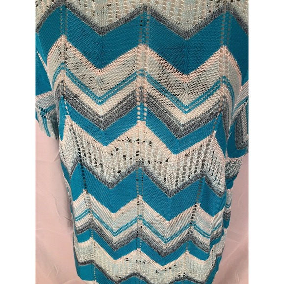 Romeo & Juliet Couture Woman's Crew Neck Cap Sleeve Knitted Shirt Sz M - Picture 7 of 8